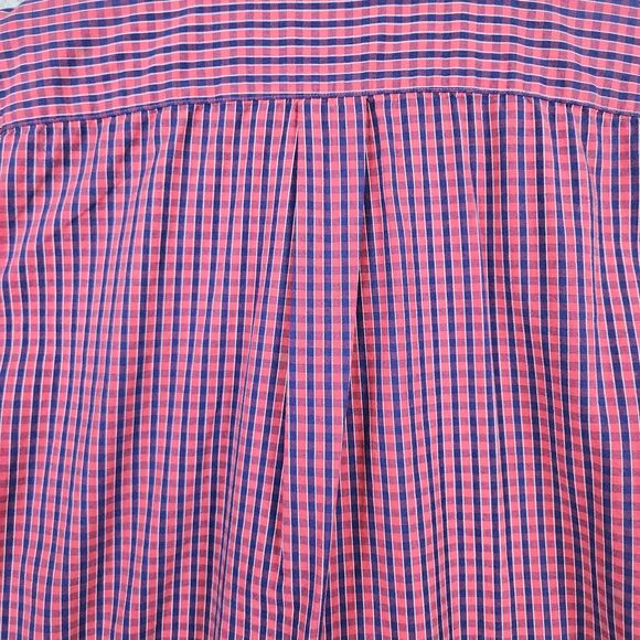 Brooks Brothers 346 Red & Blue Checks Size L Button Up/Down Cotton Dress Shirt - Picture 16 of 16